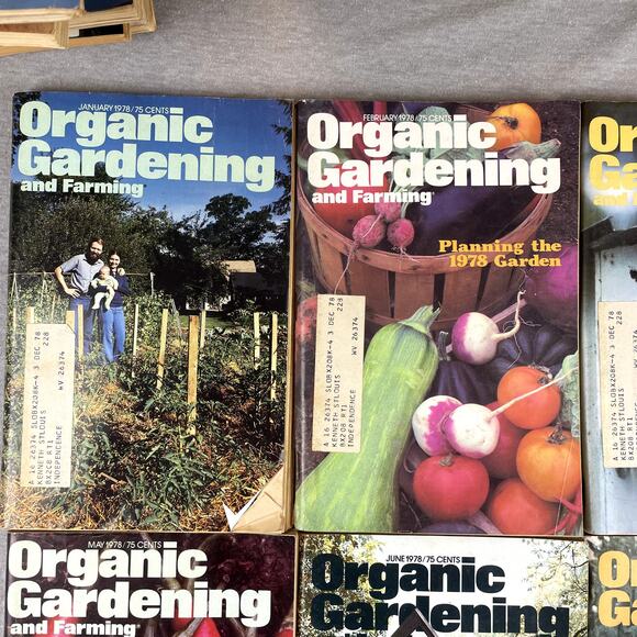 Vintage 1978 Organic Gardening Magazines Full Year Jan-Dec Bundle Prop - Picture 6 of 7